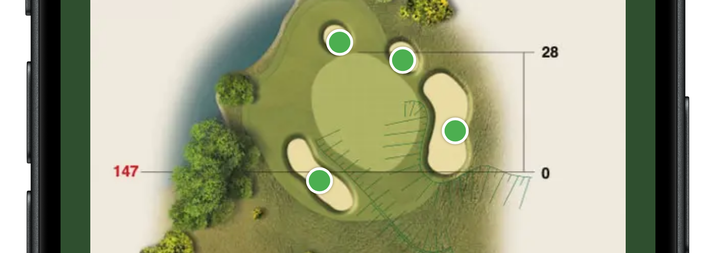 Bunker map with bunker positions