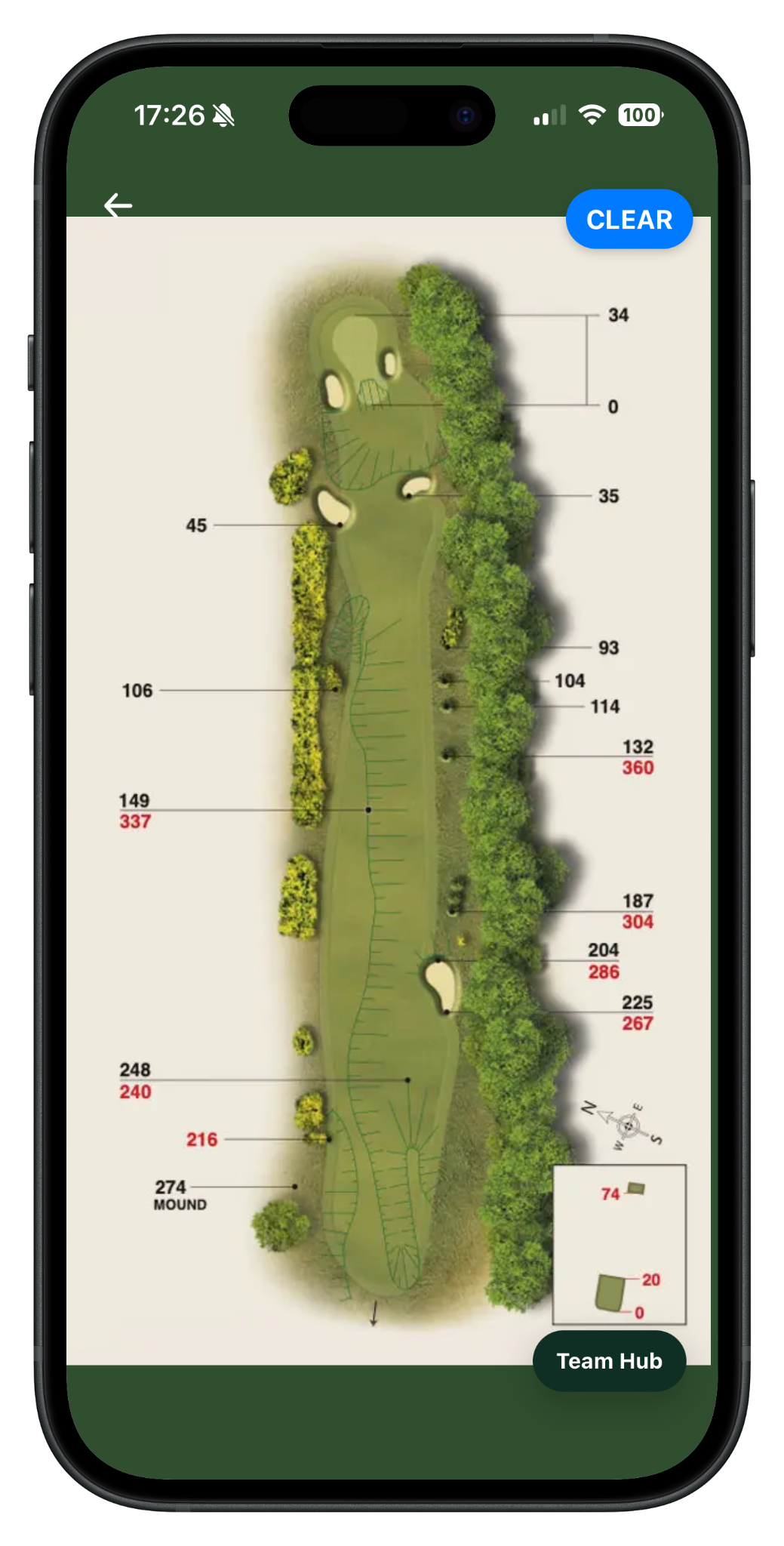 Snagging map screen
