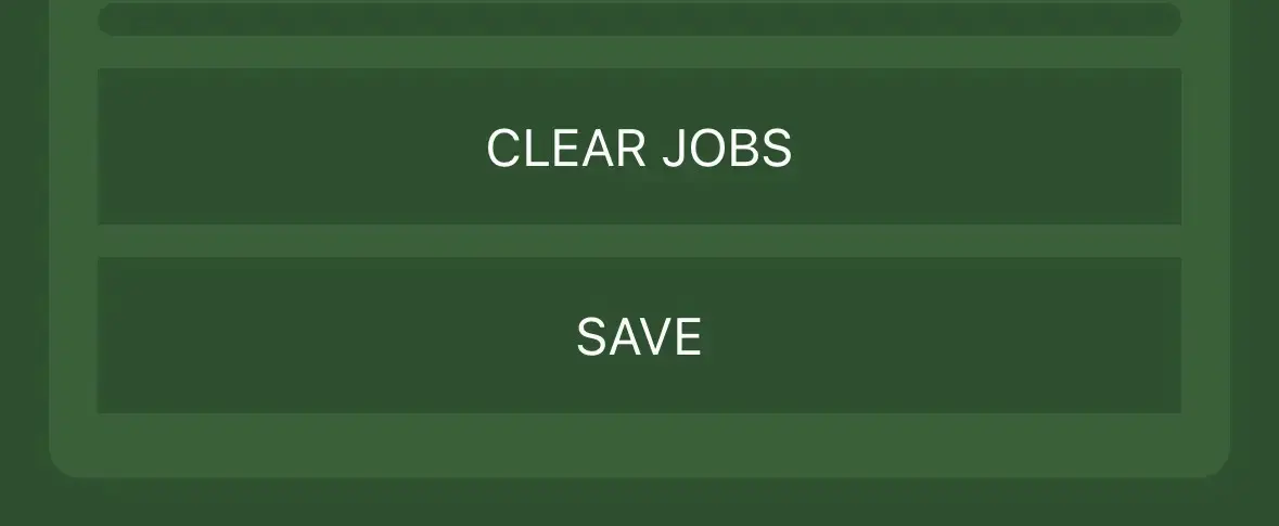 Clear jobs option