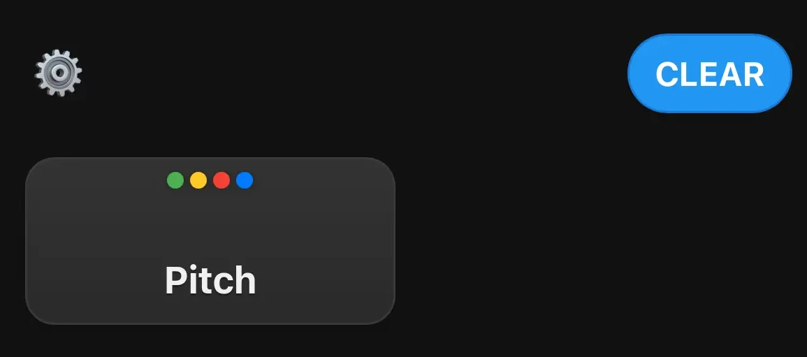 Home screen with pin statuses